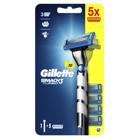 Gillette Mach3 Turbo  5 ks hlavic