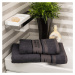 4Home Sada Bamboo Premium osuška a ručník tmavě šedá, 70 x 140 cm, 50 x 100 cm