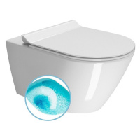 GSI KUBE X závěsná WC mísa, Swirlflush, 36x55cm, bílá ExtraGlaze