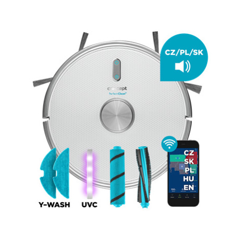 Concept Robotický vysavač s mopem 3v1 PERFECT CLEAN Laser UVC Y-wash VR3205