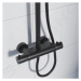 STEINBERG 100 Sprchový set s termostatem, průměr 200 mm, matná černá 100 2721 S