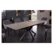 Estila Industriální rozkládací jídelní stůl Callandra s betonovým efektem a kovovými nohami 180-