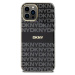 Zadní kryt DKNY PC/TPU Repeat Pattern Tonal Stripe Magsafe pro Apple iPhone 12/12 Pro, černá