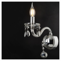 ACA Lighting Crystal nástěnné svítidlo BLK82041WSGC