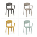 Plastová židle s područkami OSLO (různé barvy) antracit