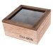 Dřevěný box na čajové sáčky TEA, 16 x 16 x 8 cm