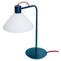 Stolní lampa v petrolejové barvě se skleněným stínidlem (výška 44 cm) Spot – Hübsch