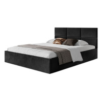 Čalouněná postel PORTO rozměr 140x200 cm Černá
