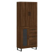 vidaXL Skříň highboard hnědý dub 69,5 x 34 x 180 cm kompozitní dřevo