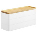Yamazaki 3-patrový úložný box Rin 5811, bílý