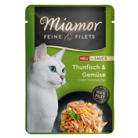 Miamor Feine Filets v omáčce 6 × 100 g - Tuňák a zelenina