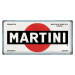 Plechová cedule Martini Logo White, (50 x 25 cm)