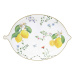 Tác porcelánový ve trvaru citronu FLEURS ET CITRONS 25cm