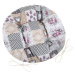 Bellatex Sedák DITA kulatý prošívaný Patchwork love, 40 cm