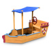 Marimex | Dřevěné pískoviště - tvar loď | 11640433