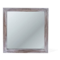 Nástěnné zrcadlo DIA, hnědá, 60 x 60 x 4 cm