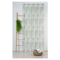 Zeleno-béžová záclona 300x260 cm Palmas – Mendola Fabrics