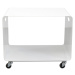 KARE Design Konferenční stolek na kolečkách Casa - bílý, 60x40cm