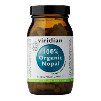 Viridian Nopal 500 mg Organic výtažek z kaktusového fíku opuncie 90 kapslí