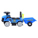 mamido  Dětské odrážedlo traktor Truck s přívěsem modré