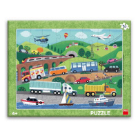 DINO - Dopravní Prostředky 40 Deskové Puzzle