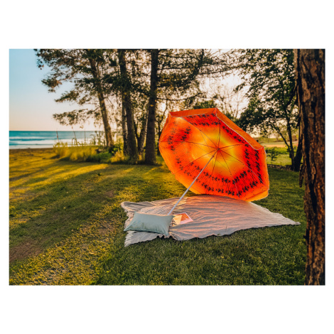 Oranžovo-červený slunečník GLEAM 180 cm