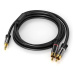 PREMIUMCORD kabel, Jack 3.5mm-2xCINCH M/M 1, 5m