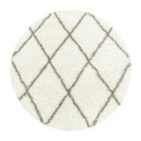Ayyildiz koberce Kusový koberec Alvor Shaggy 3401 cream kruh - 80x80 (průměr) kruh cm