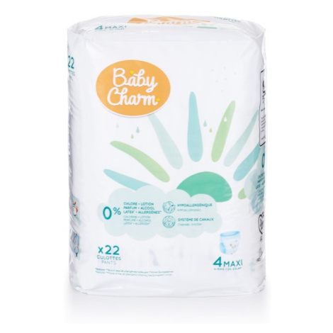 Plenky Baby Charm Super Dry PANT vel. 4 Maxi, 9 - 15 kg, 22 ks