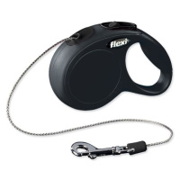 Flexi New Classic Xs snura 3m/8kg cerna