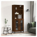 vidaXL Skříň highboard hnědý dub 69,5 x 34 x 180 cm kompozitní dřevo