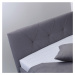 Rohová postel s matrací AFRODITE šedá, 90x200 cm