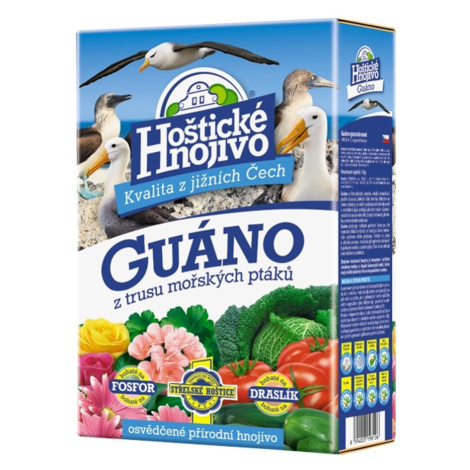 Hoštické hnojivo Guáno z trusu mořských ptáků granulováno 1 kg