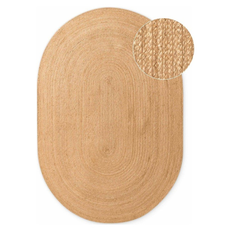 Oboustranný/ručně tkaný jutový koberec v přírodní barvě 160x230 cm Braided – Hanse Home