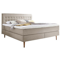 Béžová boxspring postel 160x200 cm Massello – Meise Möbel