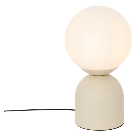 Hotelová elegantní stolní lampa béžová s opálovým sklem - Pallon Trend QAZQA