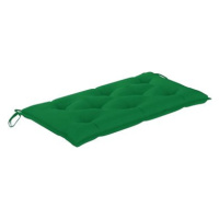 SHUMEE Poduška na zahradní lavici 7 × 50 × 100 cm, zelená
