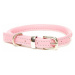 Dogs & Horses Rolled Leather Pink S