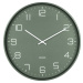 Zelené nástěnné hodiny Karlsson Lofty, ø 40 cm