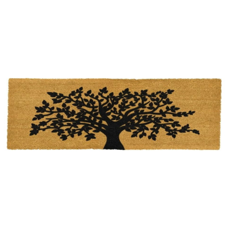 Rohožka z přírodního kokosového vlákna Artsy Doormats Tree Of Life, 120 x 40 cm