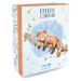 Plyšová panda s mláďátkem Red Panda Unicef Collection Doudou et Compagnie v dárkovém balení červ