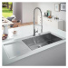 Grohe 31582SD1 - Dřez K1000 s automatickým odtokem, 116x52 cm, kartáčovaná nerez