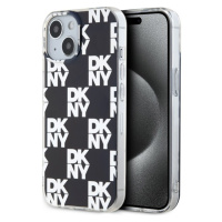 DKNY PC/TPU Checkered Pattern kryt iPhone 14 černý