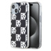 DKNY PC/TPU Checkered Pattern kryt iPhone 14 černý