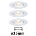 PAULMANN LED vestavné svítidlo Nova mini výklopné 3x4W 2700K bílá mat 230V 942.93