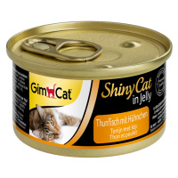 GimCat ShinyCat tuňák s kuřecím masem v želé 24 × 70 g