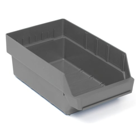 Skladová nádoba REACH, 400x240x150 mm, recyklovaný plast, šedá