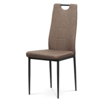 Jídelní židle LEILA hnědá/kov antracit
