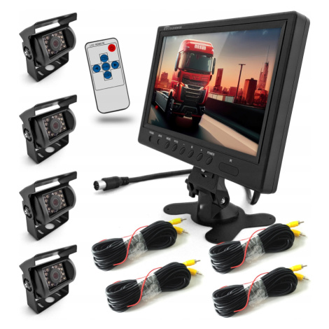 4x couvací kamera Monitor 9 Palců Bus Tir Diody Ir