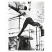 Fotografie Man playing basketball, low angle view, Hitoshi Nishimura, 30x40 cm
